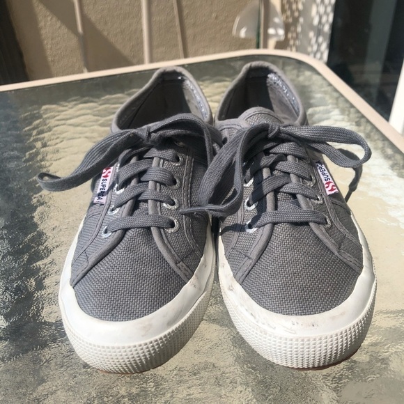 Superga Unisex Gray Cotu Classic S000010-M38 Sneakers Women's 6 Men's 4.5 - Picture 3 of 15